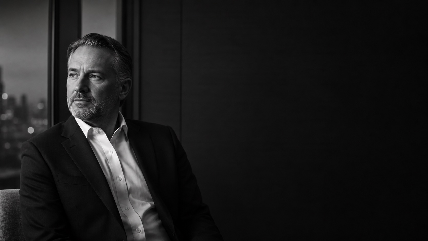 A senior hiring leader in a contemporary London office
